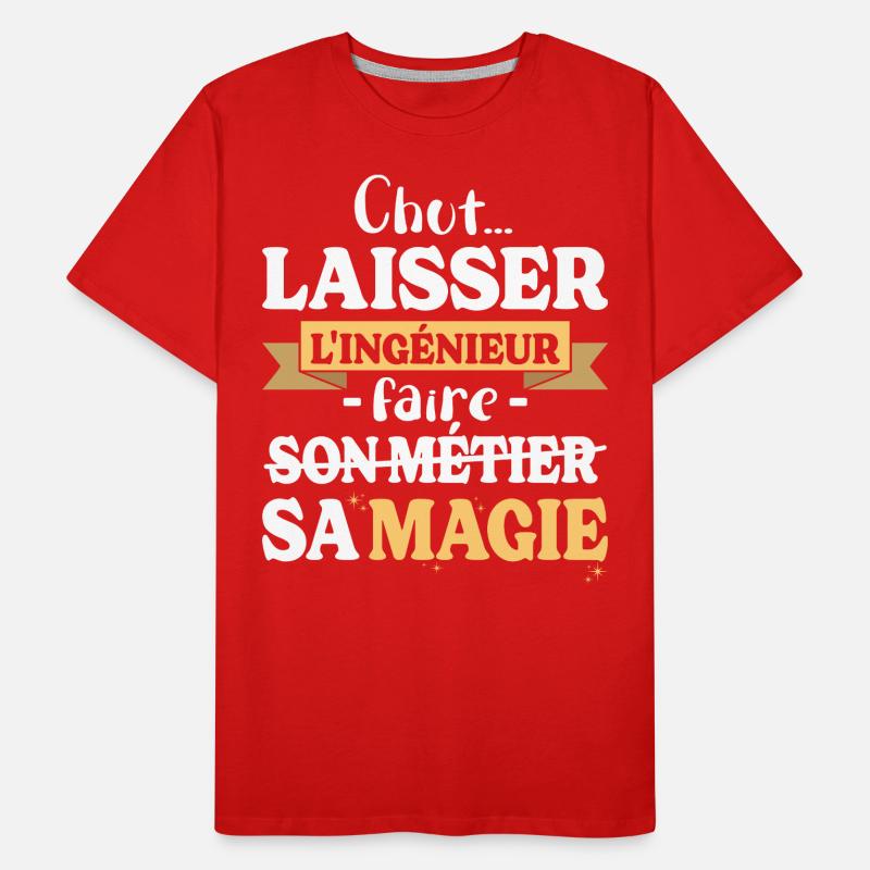 Engineer does his magic Humor genius Men's Premium Organic T-Shirt