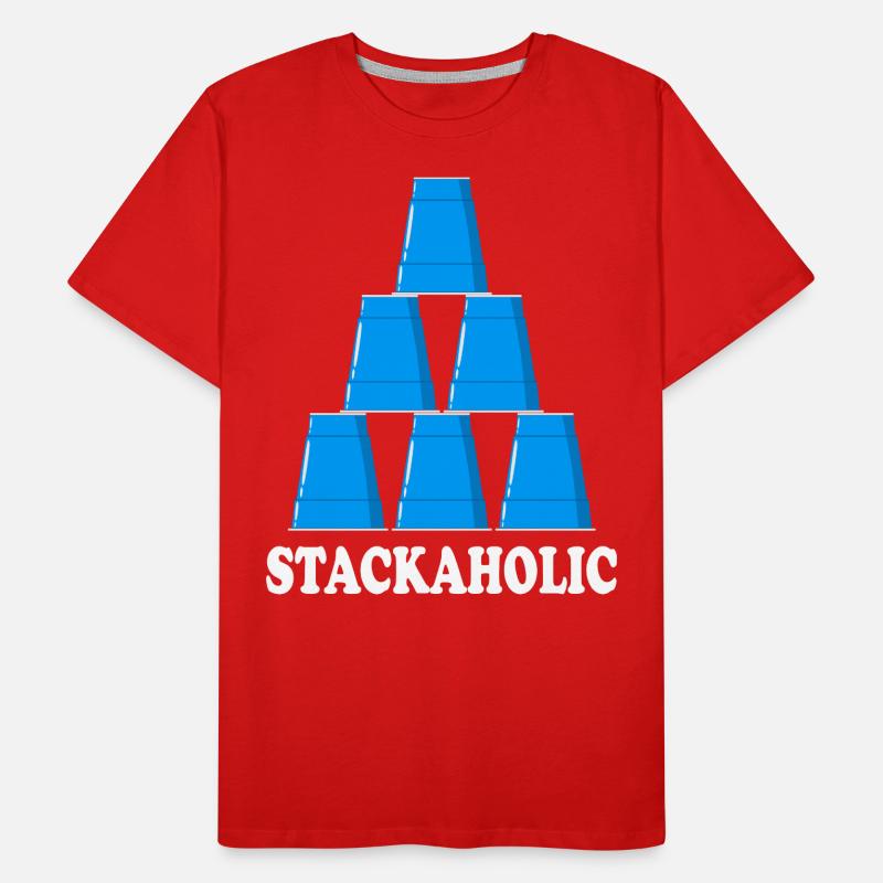Cup Stacing Stackaholic Sport Stacking Männer Premium Bio T-Shirt