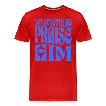 Christianity Christian Bible Verse - Men's Premium Organic T-Shirt - red - Front - Damien (186cm)