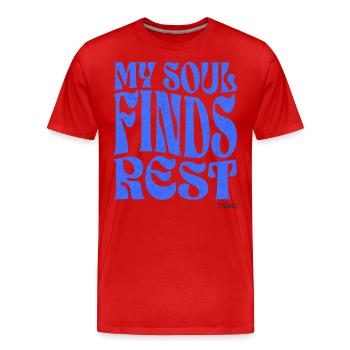 Christentum Christlicher Bibelvers - Männer Premium Bio T-Shirt - Rot - Vorne - Damien (186cm)
