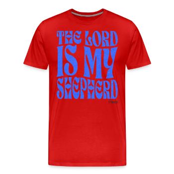 Christentum Christlicher Bibelvers - Männer Premium Bio T-Shirt - Rot - Vorne - Damien (186cm)