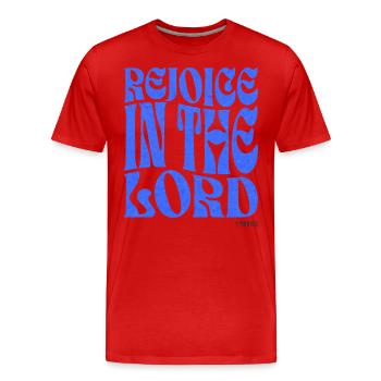 Christentum Christlicher Bibelvers - Männer Premium Bio T-Shirt - Rot - Vorne - Damien (186cm)