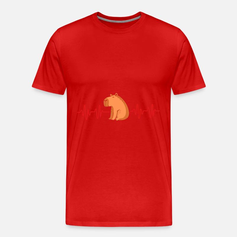 Capibara Capybara - Männer Premium Bio T-Shirt - Rot