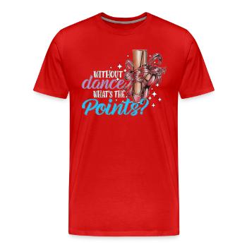 Ballet, École, Enfants, Club de danse, Événement de danse - T-shirt bio Premium Homme - rouge - Devant - Damien (186cm)