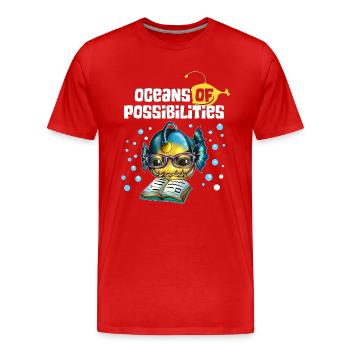 Océans d’opportunités Poissons d’eau profonde Pêche Poisson - T-shirt bio Premium Homme - rouge - Devant - Damien (186cm)