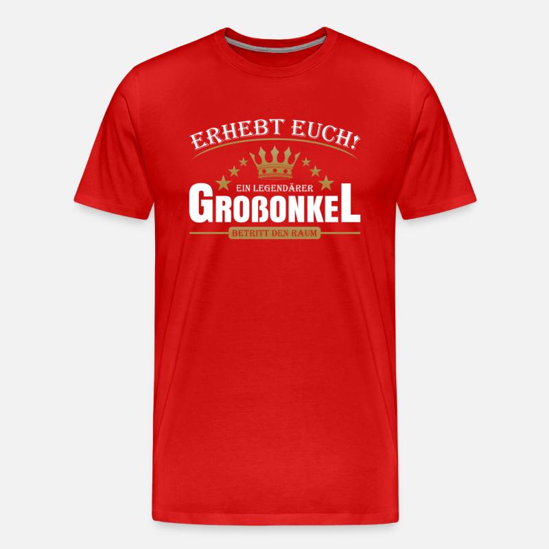 Legendärer Großonkel - Männer Premium Bio T-Shirt - Rot