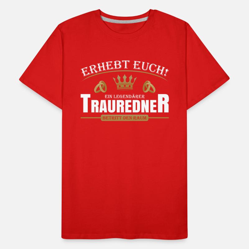 Trauredner Männer Premium Bio T-Shirt