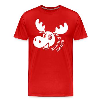 Orignal amusé - T-shirt bio Premium Homme - rouge - Devant - Damien (186cm)