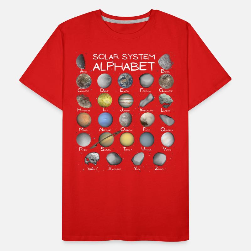 Solar System ABC Men's Premium Organic T-Shirt