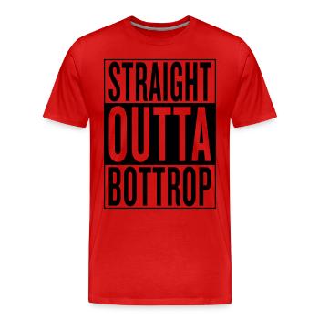 Bottrop - Männer Premium Bio T-Shirt - Rot - Vorne - Damien (186cm)