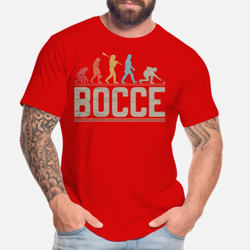 Bocce Evolution Evolution des Bocce Spielers Männer Premium Bio T-Shirt