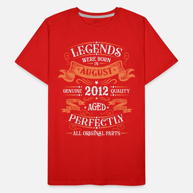 August 2012 Jubiläum 2012 Legenden August Männer Premium Bio T-Shirt