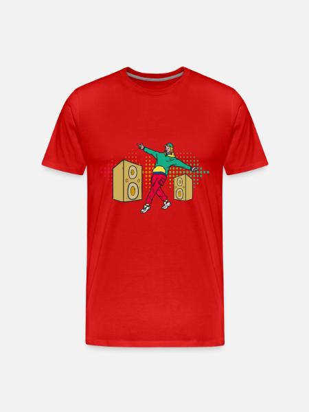 Breakdance Breakdancer - Männer Premium Bio T-Shirt - Rot