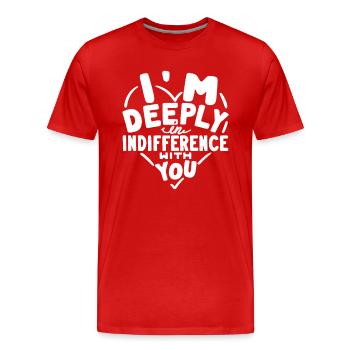 Rupture - 1 - T-shirt bio Premium Homme - rouge - Devant - Damien (186cm)