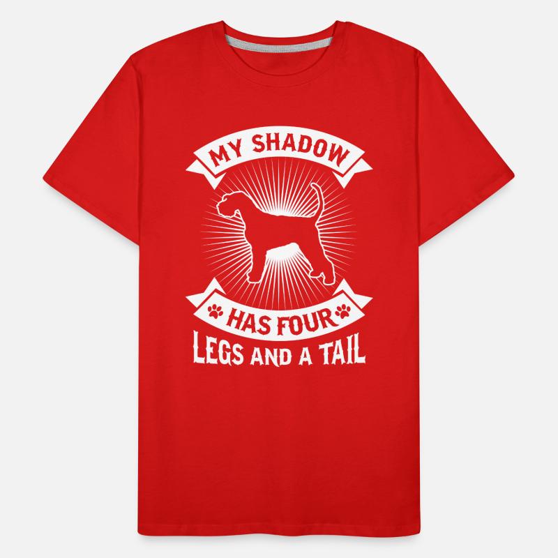 MY SHADOW Schnauzer géant Schnauzer T-shirt bio Premium Homme