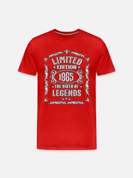 Né en 1965 Né en 1965 - T-shirt bio Premium Homme - rouge