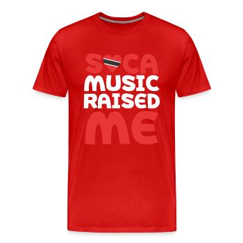Soca Music is life Trinidad und Tobago Trini - Männer Premium Bio T-Shirt - Rot - Vorne - Damien (186cm)