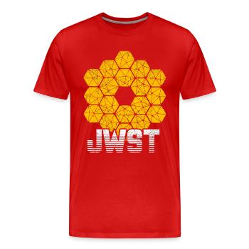 James Webb Space Telescope - Men's Premium Organic T-Shirt - red - Front - Damien (186cm)