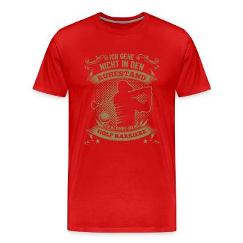 Golfspieler Runder Geburtstag - Männer Premium Bio T-Shirt - Rot - Vorne - Damien (186cm)