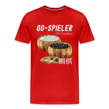 Go Spieler der Extraklasse - Männer Premium Bio T-Shirt - Rot - Vorne - Damien (186cm)