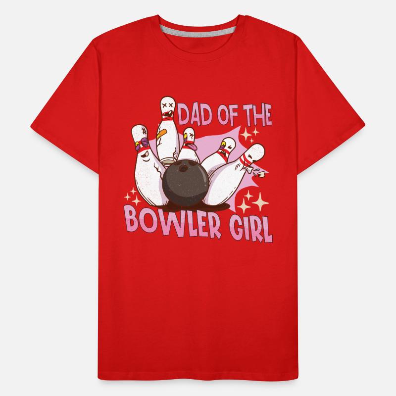 Funny Bowling Team Bowler Strike Gift Idea Men's Premium Organic T-Shirt