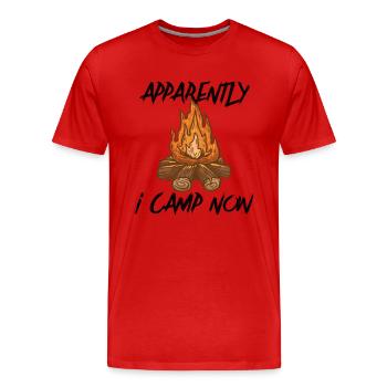 Scout Camping Outdoor Campfire Hiking Backpacking - Männer Premium Bio T-Shirt - Rot - Vorne - Damien (186cm)