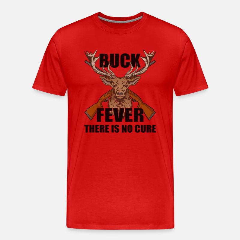 Hirschjagd Hirschjäger Jagdsaison Bockjagd - Männer Premium Bio T-Shirt - Rot
