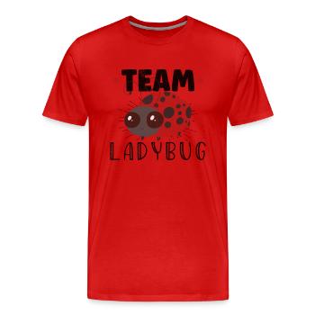 Coccinelle Coccinelle Entomologie Insectes - T-shirt bio Premium Homme - rouge - Devant - Damien (186cm)