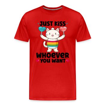 Lgbtq Transgenre Gay Lesbienne Féminisme Féministe - T-shirt bio Premium Homme - rouge - Devant - Damien (186cm)