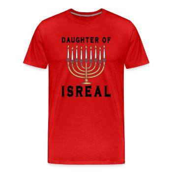 Juif israélite Héritage israélite Juif Israël Juif - T-shirt bio Premium Homme - rouge - Devant - Damien (186cm)