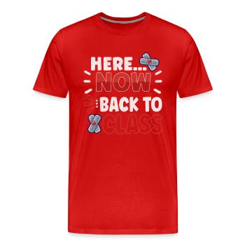 School Nurse Nursing Clinic Medical Stuff - Men's Premium Organic T-Shirt - red - Front - Damien (186cm)