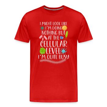 Microbiologist Microbiology Lab Staph Biology - Männer Premium Bio T-Shirt - Rot - Vorne - Damien (186cm)