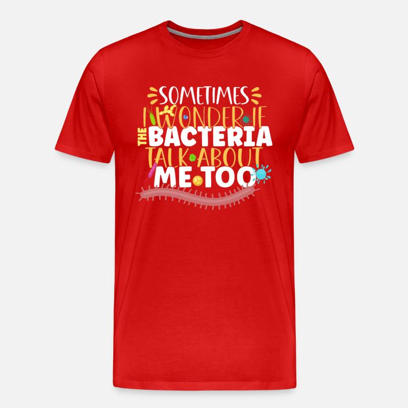 Microbiologist Microbiology Lab Staph Biology - Männer Premium Bio T-Shirt - Rot