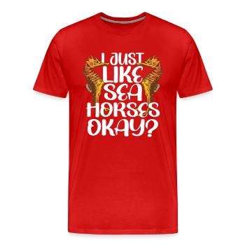 Jollier - T-shirt bio Premium Homme - rouge - Devant - Damien (186cm)