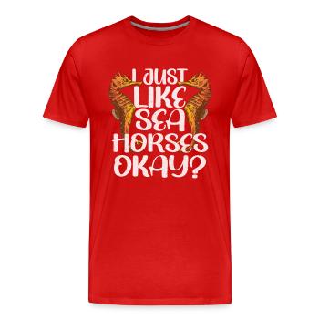 Jollier - T-shirt bio Premium Homme - rouge - Devant - Damien (186cm)