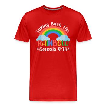 Pansexual Gay Pansexuality Asexual Asexuality - Men's Premium Organic T-Shirt - red - Front - Damien (186cm)