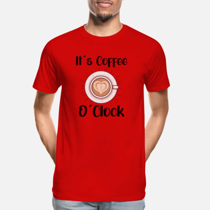 Coffee Lover Caffeine Molecule Java Latte Espresso Männer Premium Bio T-Shirt