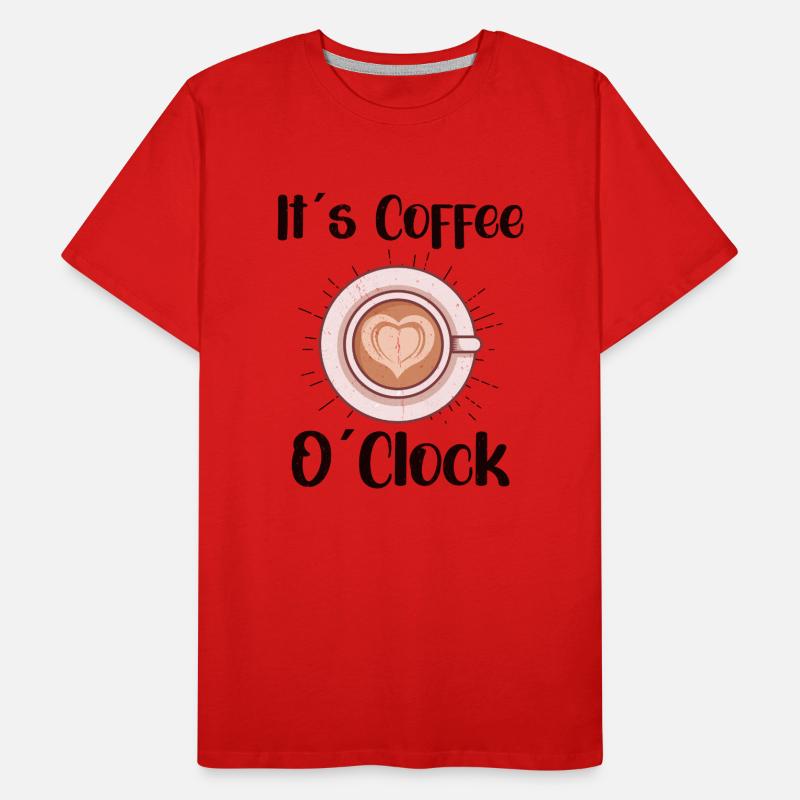 Coffee Lover Caffeine Molecule Java Latte Espresso Männer Premium Bio T-Shirt