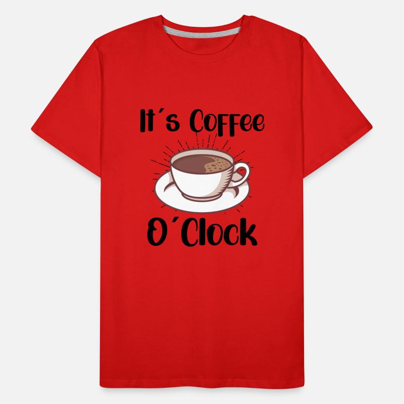 Coffee Lover Caffeine Molecule Java Latte Espresso Männer Premium Bio T-Shirt