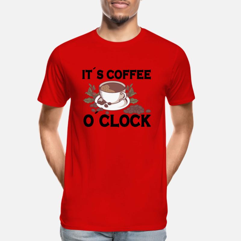 Coffee Lover Caffeine Molecule Java Latte Espresso Männer Premium Bio T-Shirt