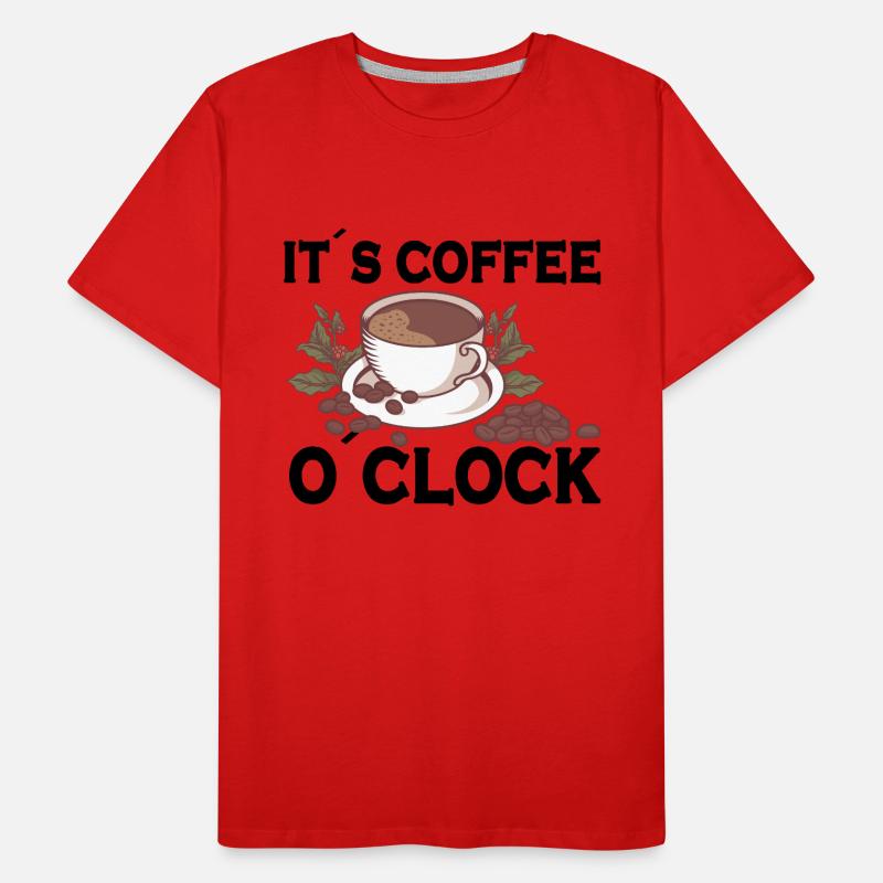 Coffee Lover Caffeine Molecule Java Latte Espresso Männer Premium Bio T-Shirt