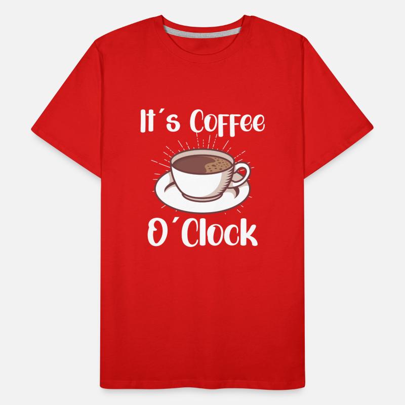 Coffee Lover Caffeine Molecule Java Latte Espresso Men's Premium Organic T-Shirt