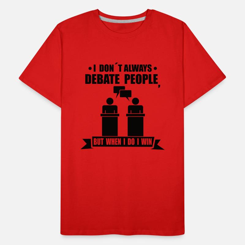 Debatte Rede Debattierer Redner Geschenkidee Männer Premium Bio T-Shirt