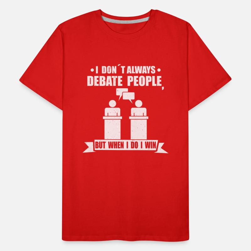 Debatte Rede Debattierer Redner Geschenkidee Männer Premium Bio T-Shirt