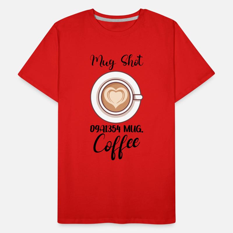 Coffee Lover Caffeine Molecule Java Latte Espresso Männer Premium Bio T-Shirt