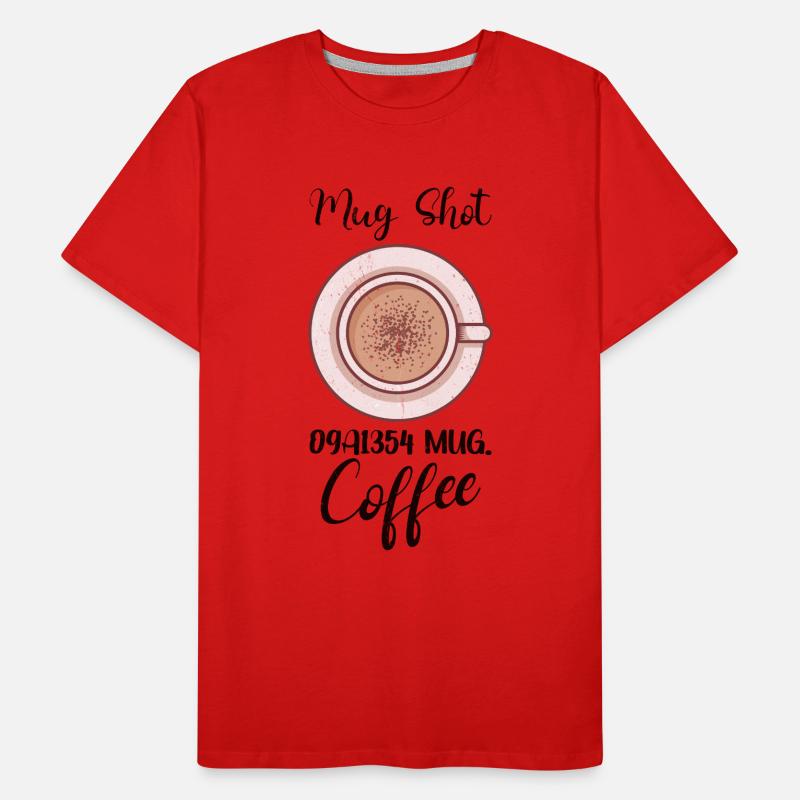 Coffee Lover Caffeine Molecule Java Latte Espresso Men's Premium Organic T-Shirt