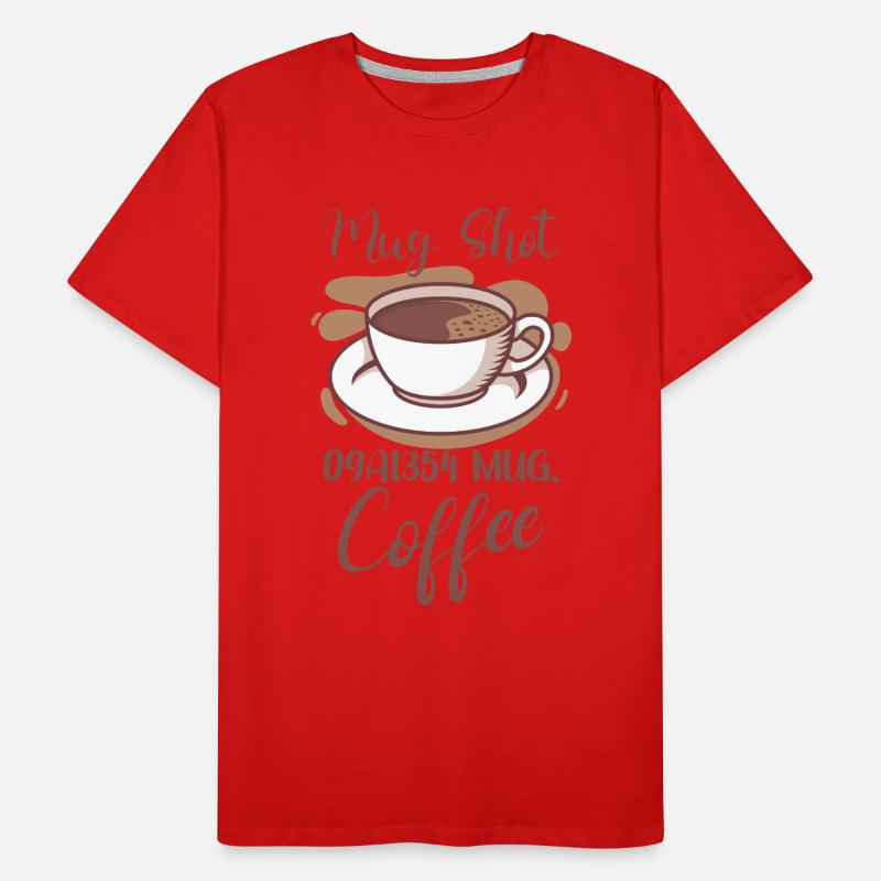Coffee Lover Caffeine Molecule Java Latte Espresso Männer Premium Bio T-Shirt