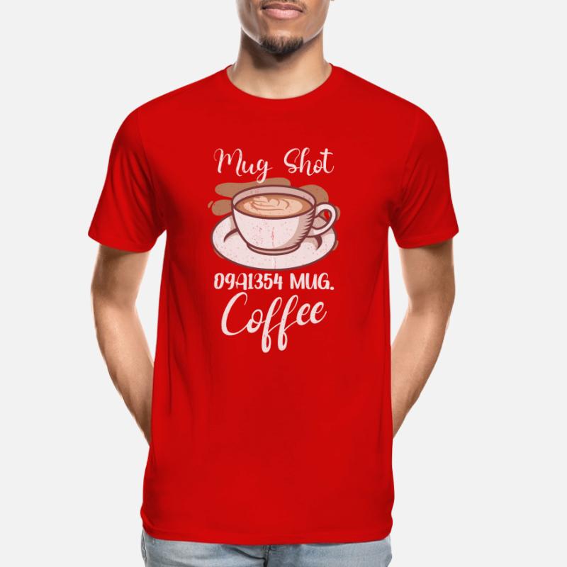 Coffee Lover Caffeine Molecule Java Latte Espresso Men's Premium Organic T-Shirt