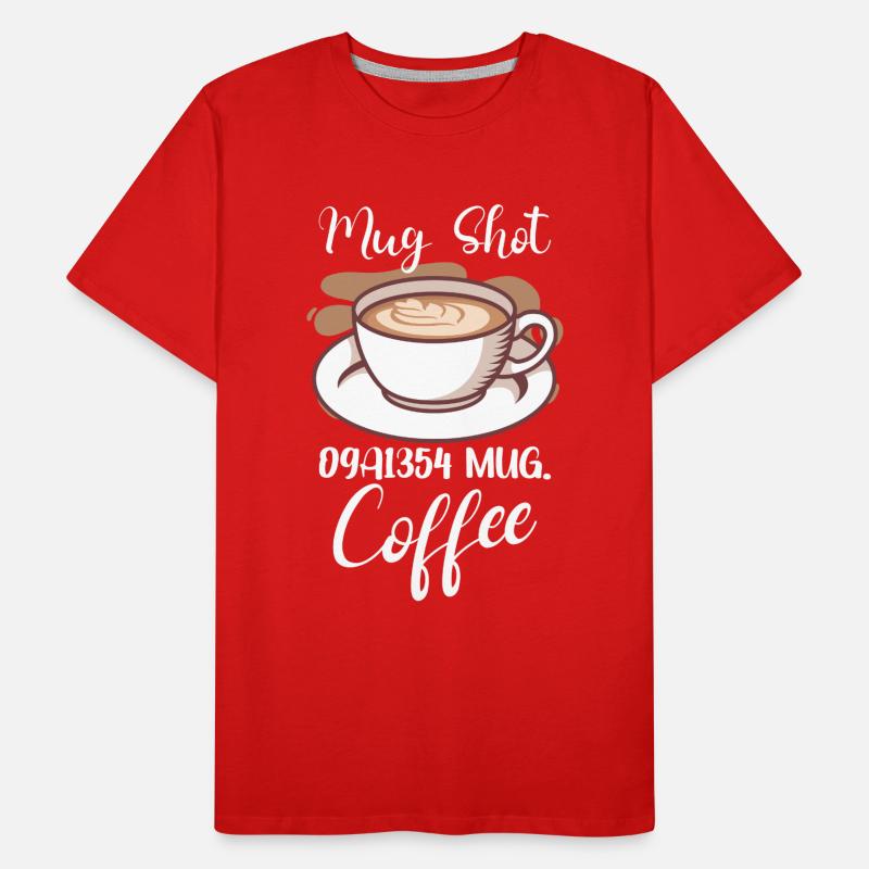 Coffee Lover Caffeine Molecule Java Latte Espresso Männer Premium Bio T-Shirt