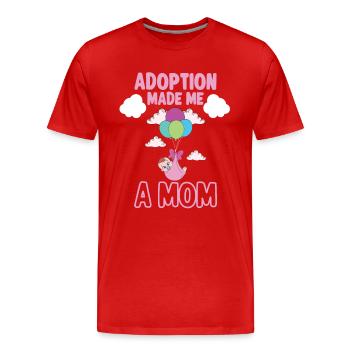 Funny Adoption Adoption Day Gifts - Men's Premium Organic T-Shirt - red - Front - Damien (186cm)